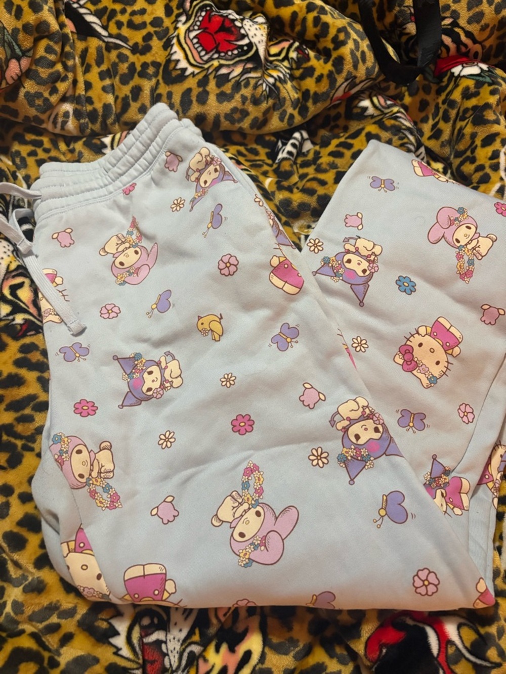 Hello Kitty pants. 🩵